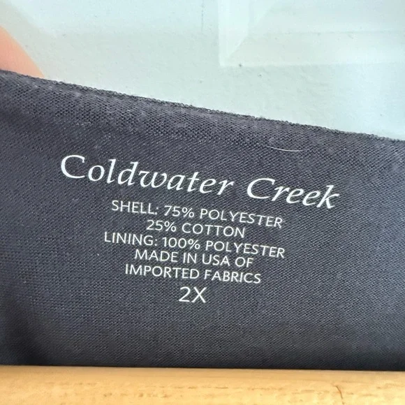 Coldwater Creek Women's Blue Floral Top Size 2x - Picture 2 of 3